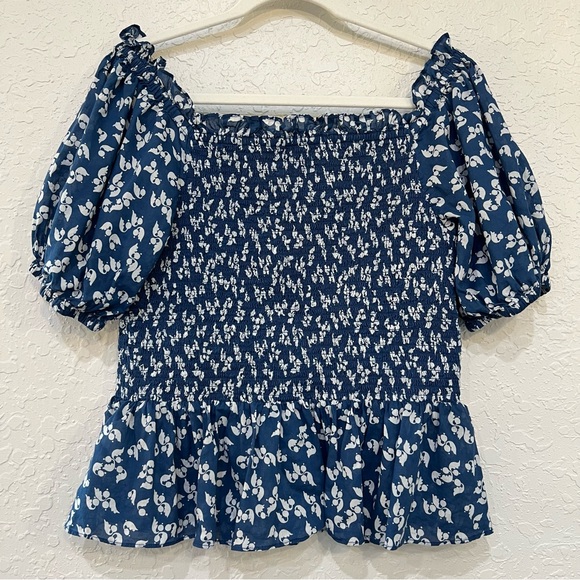 Lauren Ralph Lauren Floral Print Peplum Blouse - Picture 4 of 8